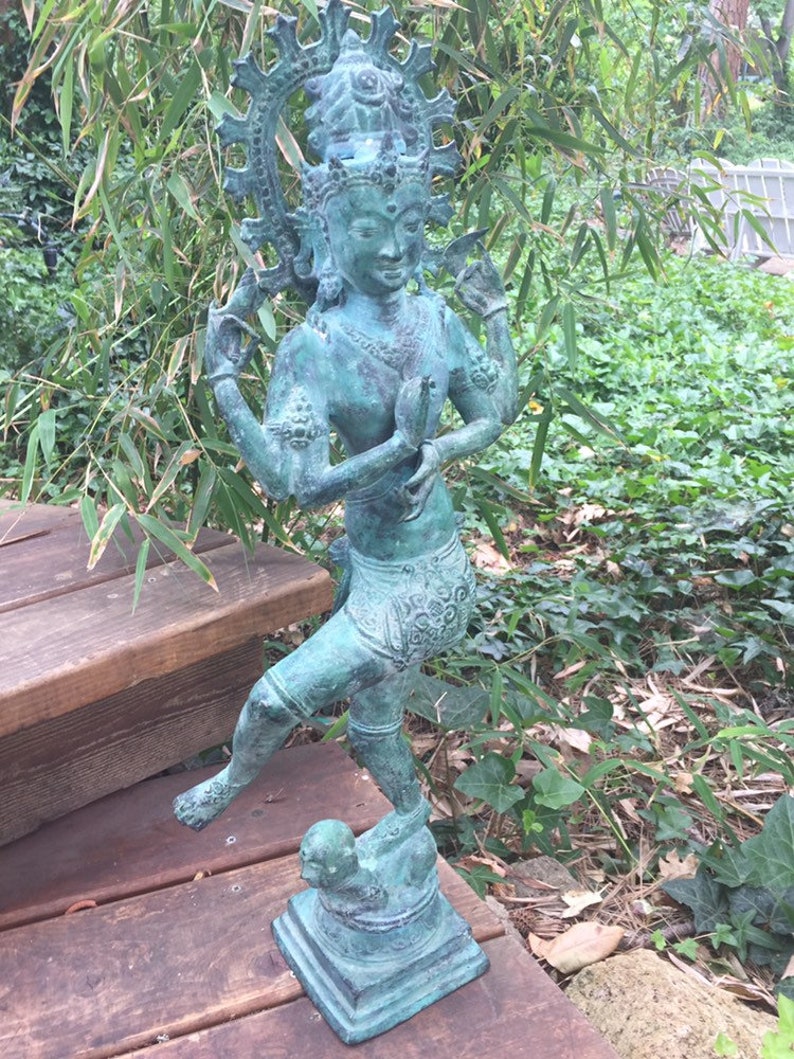 Bronze 25" Shiva Nataraja deity Hindu statue image 3