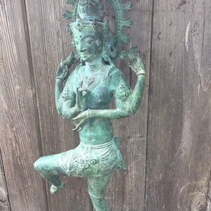 Bronze 25" Shiva Nataraja deity Hindu statue image 9