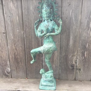Bronze 25" Shiva Nataraja deity Hindu statue image 2
