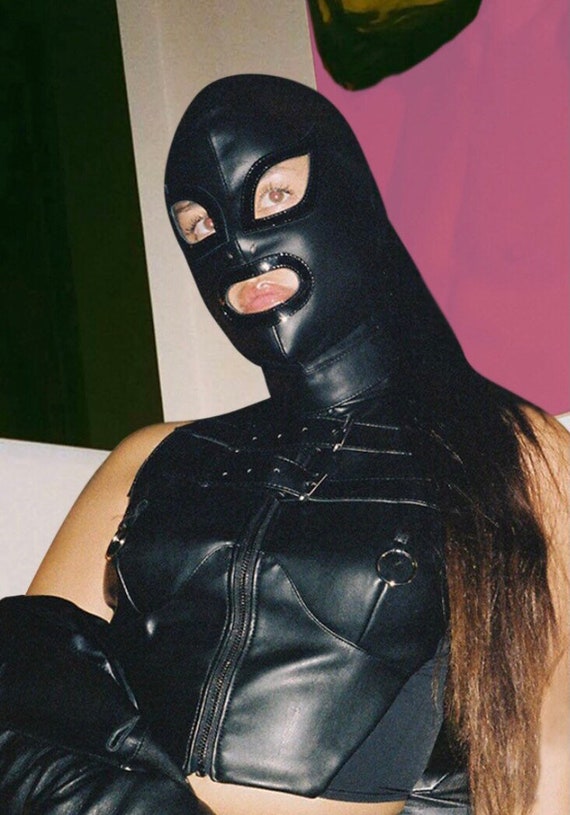 Luxury Handmade Leather Hood Gimp Mask. Real Leather Etsy