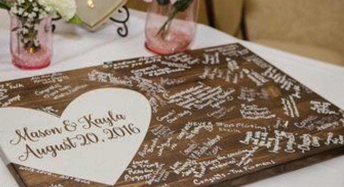 Wedding Guest Board Wedding Sign In Board Wedding Signing Etsy