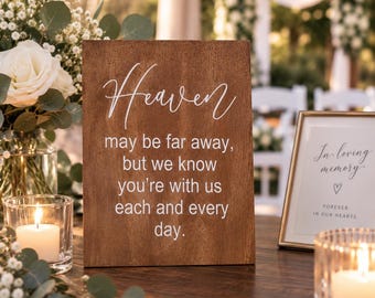 In Loving Memory Wedding Reception Sign Wedding Prop (10x14cm)