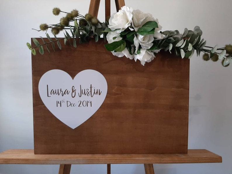 Wedding Guest Board Wedding Sign in Board Wedding Signing Etsy