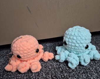 Crochet Octopus Keychain | Handmade Amigurumi Plush Charm