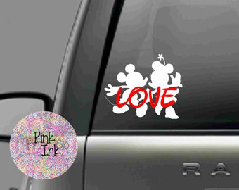 Character Love Decal/Character Car Decal/Car Decal/Character Sticker/Car Sticker/Car Decal