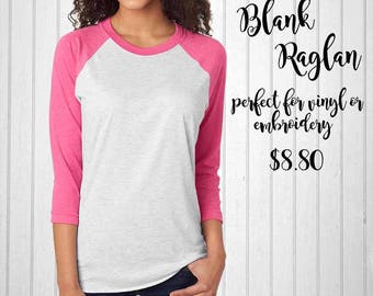 plain raglan tees