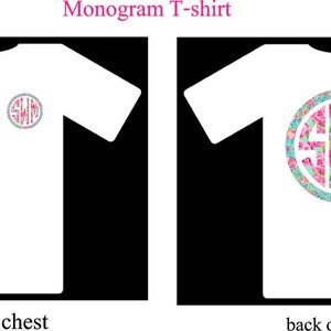 Monogram Shirt/monogram T-shirt/personalized Gift/personalized T-shirt ...