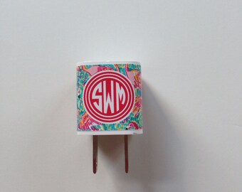 IPhone Charger Monogram/Monogram Iphone Charger Wrap/Charger Monogram/Monogram Iphone charger decal (2 for 10.50)