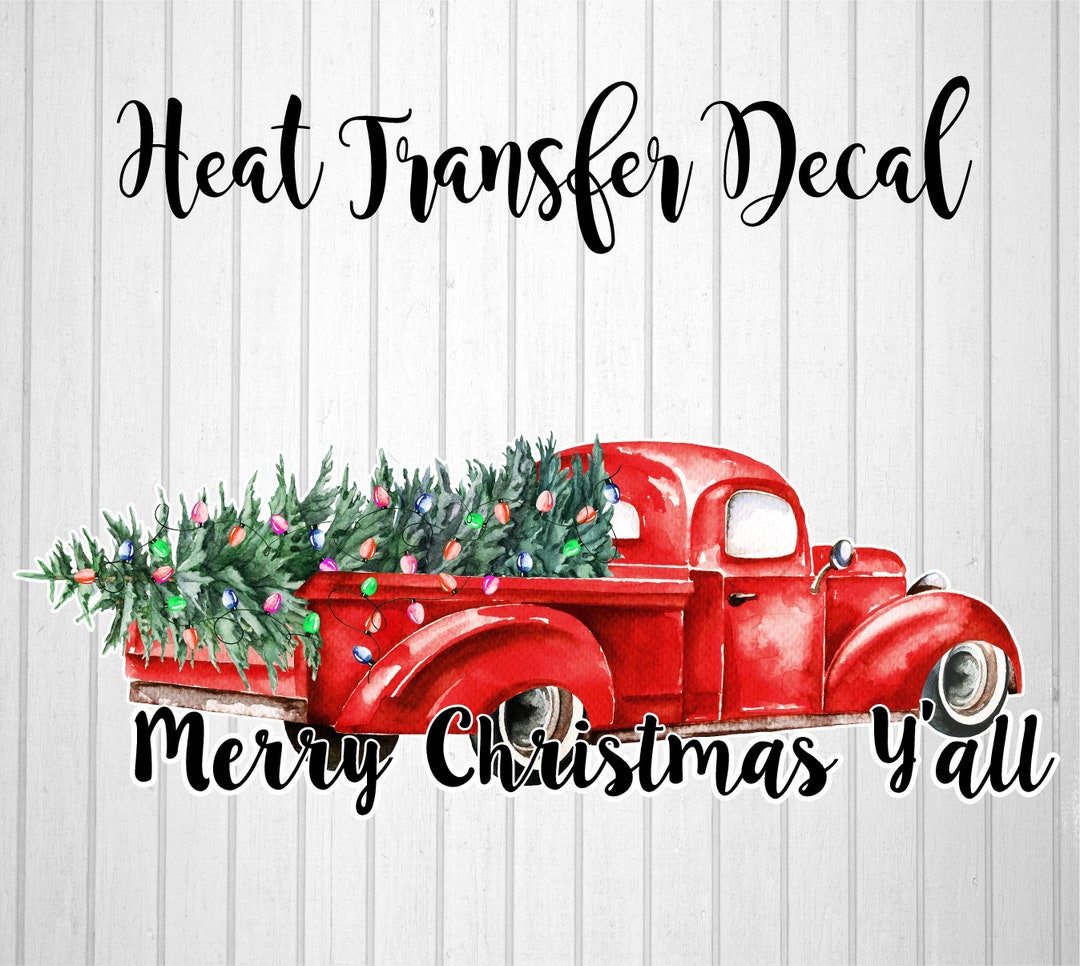 Christmas Heat Transfer Heat Transfer Decal Christmas Iron Etsy