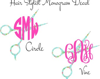 Monogram Car Decal | Monogram Decal | Car Decal | Car Monogram Decal | Car Decal Monogram Stickers | Monogram Decal for Car | Stylist Decal