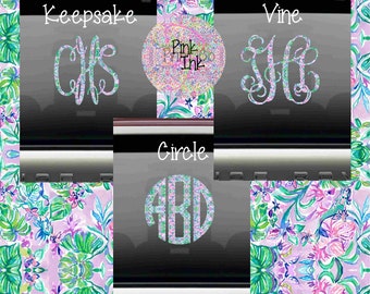 Inspired Monogram Car Decal | Monogram Decal | Car Decal | Car Decal Monogram Stickers | Monogram Decal for Car P1311-1323