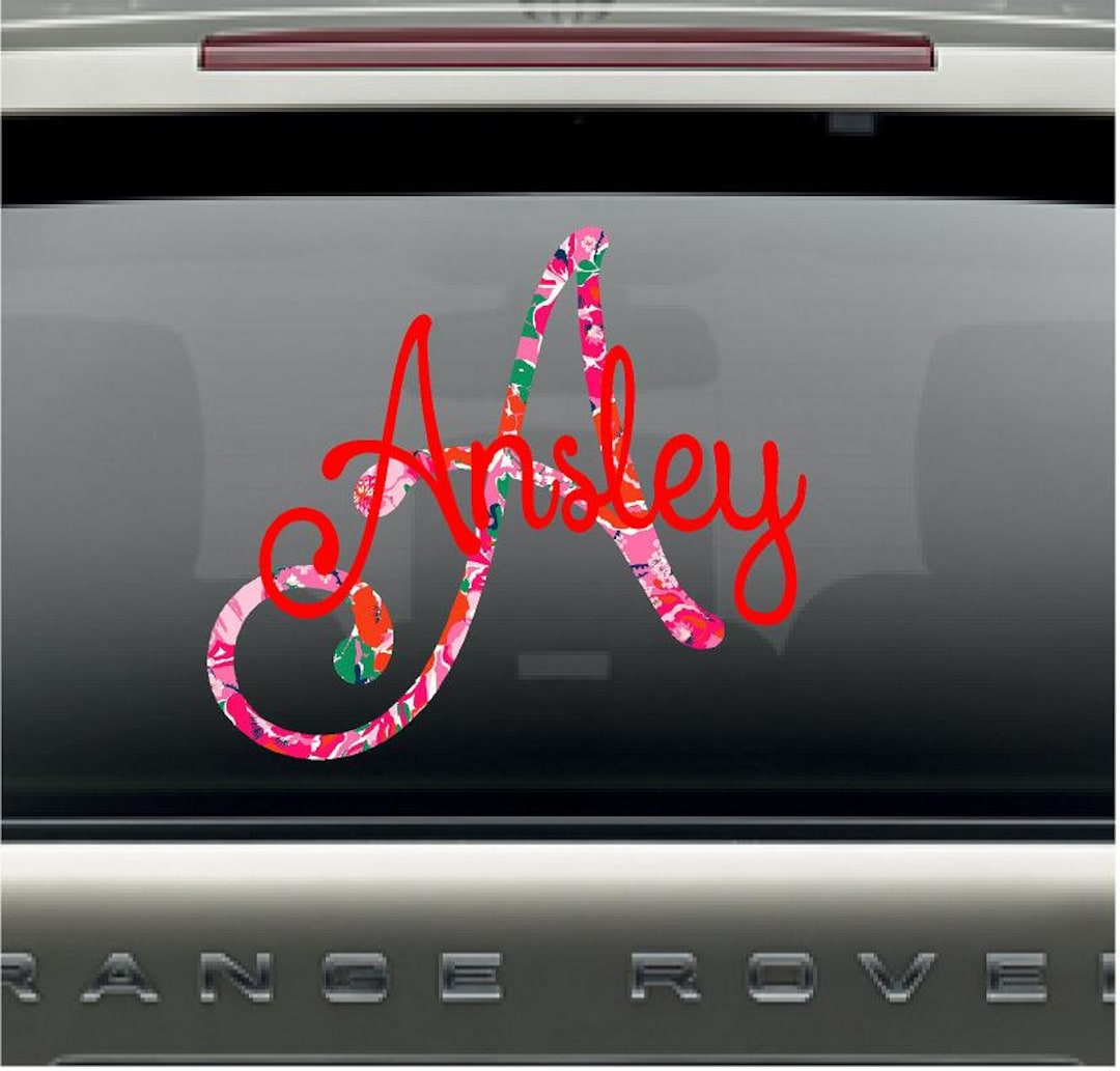 Monogram Car Decal Monogram Decal Car Decal Car Monogram Decal Car ...