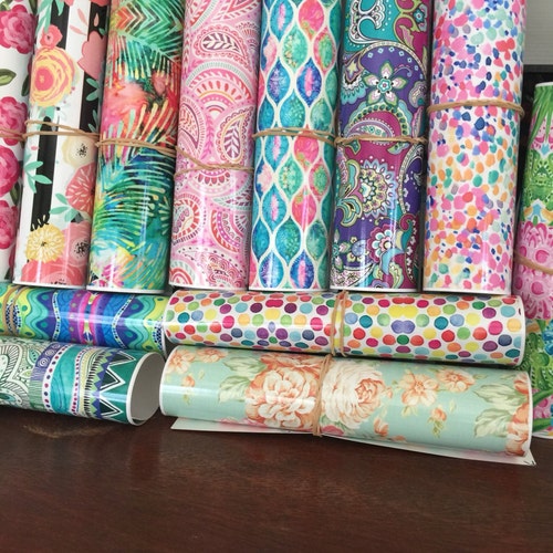 Adhesive Vinyl and HTV Patterned Vinyl Printed Vinyl Etsy