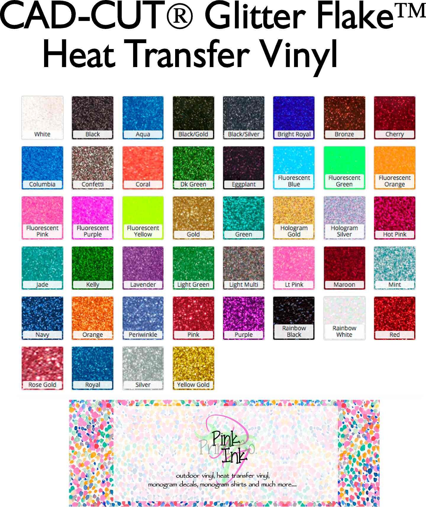 Glitter Heat Transfer Vinyl/Stahl's CADCUT® Glitter Etsy