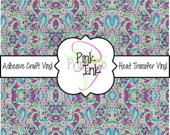 Character Patterned Vinyl | Printed Vinyl Sheets |Patterned HTV | Printed HTV | Heat Transfer Vinyl | Pattern D9