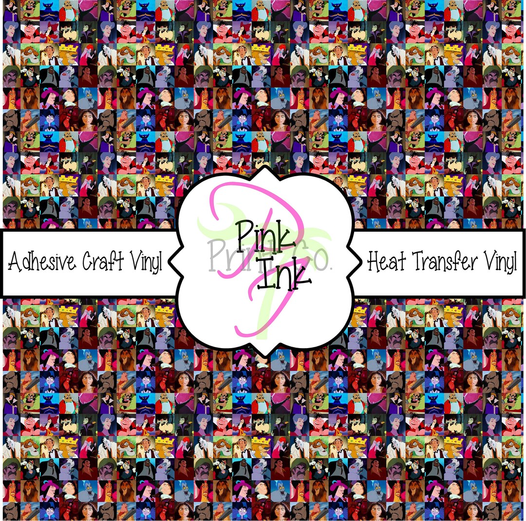 Character Vinyl Sheet/printed Htv/patterned Htv/patterned Vinyl ...
