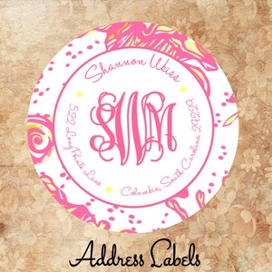 Monogram Address Labels/Shipping Labels/Personalized Labels/Monogram Labels/Address Labels/Personalized Gift