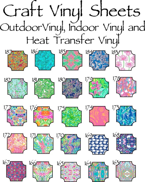 patterned vinyl printed vinyl sheets printed htv etsy