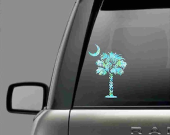 South Carolina Palmetto Tree | Palmetto Tree Decal | Car Decal | Car Monogram Decal | Car Decal Monogram Stickers | Monogram Decal for Car