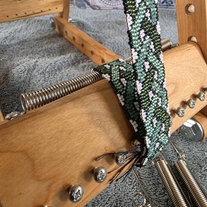 Betty Luxury Cherry 6" A-Frame BEAD Weaving Loom, Upright Beading Tool, Expandable Wooden Loom, Handmade by The Crafty Fox image 5