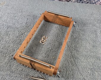 Red Oak 6" Basic Luxury Bead Weaving Loom made in the USA by The Crafty Fox
