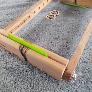 Maple Basic BEAD Weaving Loom, Small Adjustable Wooden Bead Loom, Horizontal Beading Tool, Handmade by The Crafty Fox,  Made in the USA