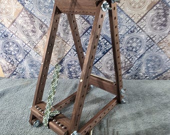 Betty Walnut 6" A-Frame Upright Luxury Bead Weaving Loom made in the USA by The Crafty Fox
