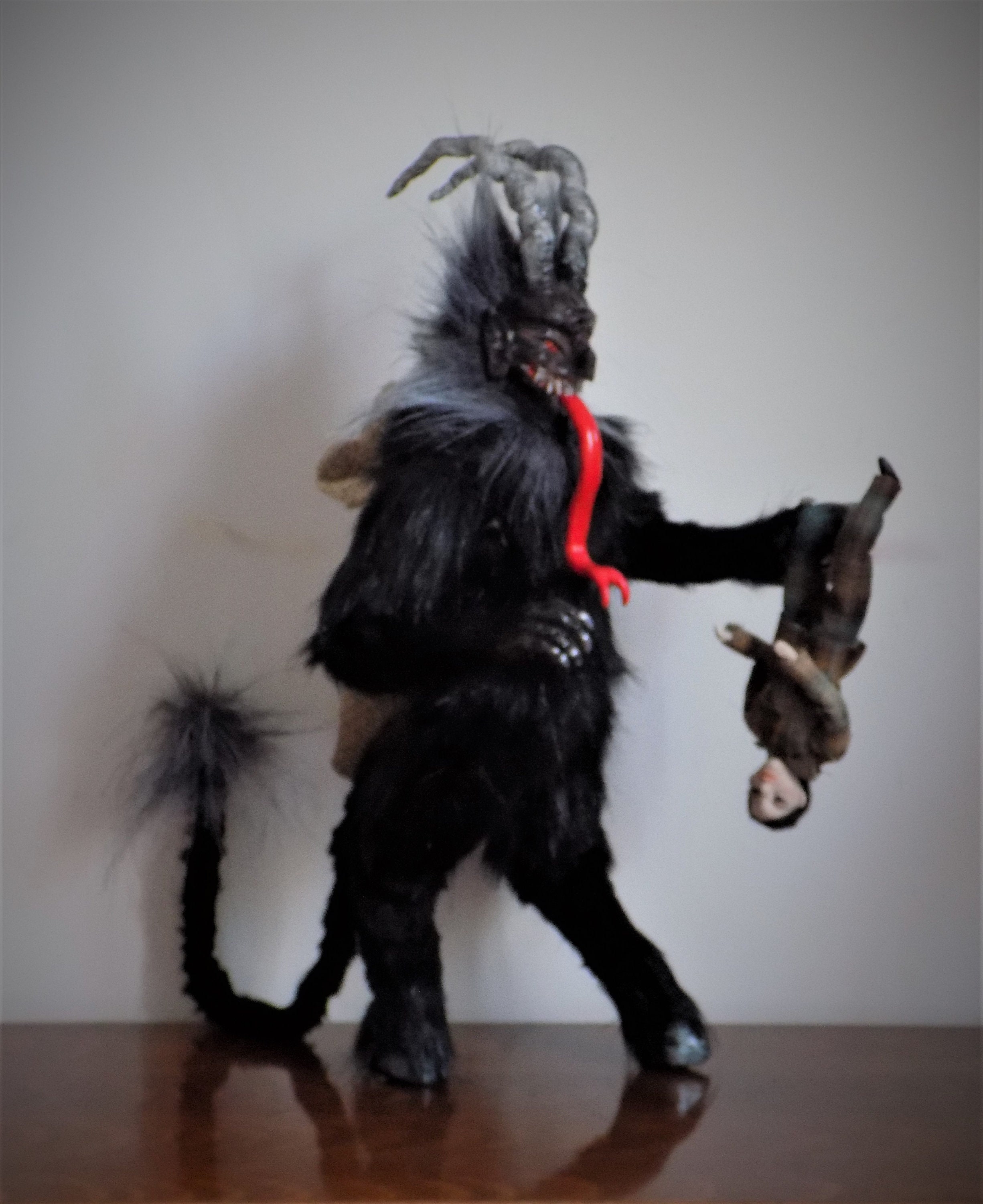 Monster, Krampus, 40 dunkle anthropomorphe gruseliges Kreaturen, Österreich cm Etsy Alpenfolklore, Monster, - Weihnachtsteufel,