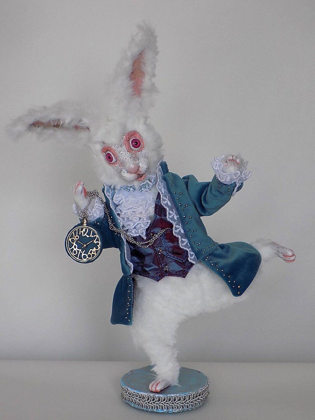 White Rabbit, Rabbit, Made to Order, Alice in Wonderland Character, Poseable Doll, Doll, Party , Alice Party, 9 - Etsy White Rabbit, Rabbit, Made to Order, Alice in Wonderland Character, Poseable Doll, Doll, Party , Alice Party, 9 - Etsy