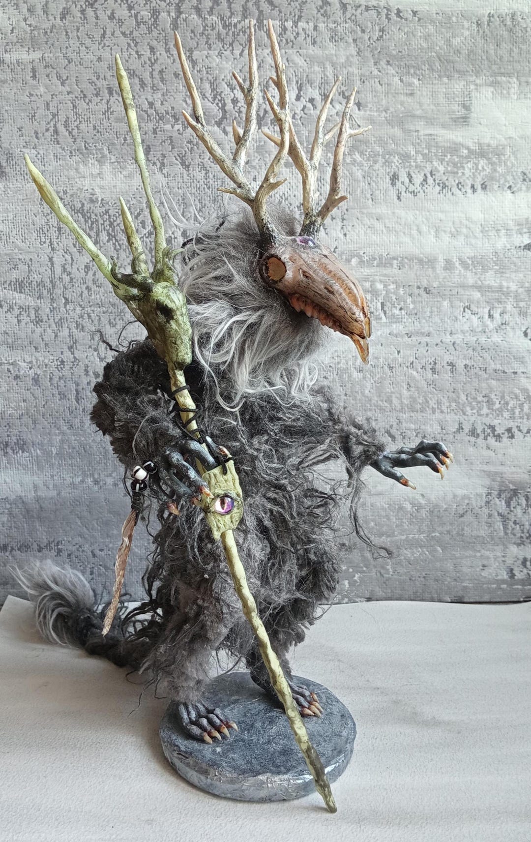 Wendigo Guardian Spirit Doll – OOAK Forest Entity, Dark Protector ...