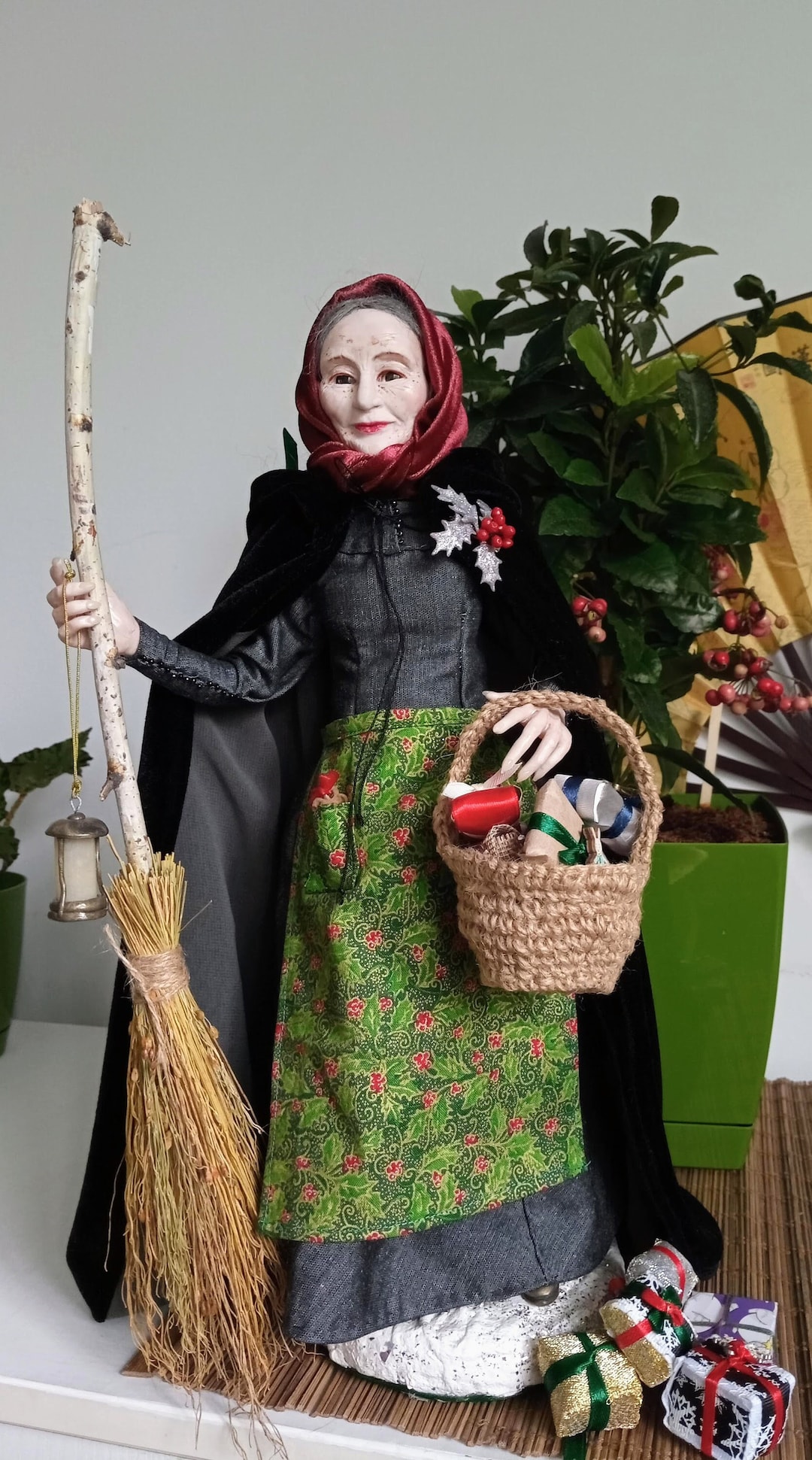 La Befana, Christmas Doll, Made to Order, Italian Witch, Befana Doll