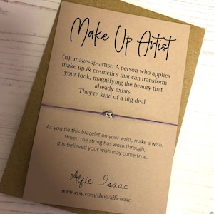 Wish Bracelet - Make Up Artist - sentimentkaart met envelop