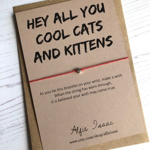 Wish Bracelet - Hey all you cool katten en kittens - Tiger King sentiment kaart met envelop