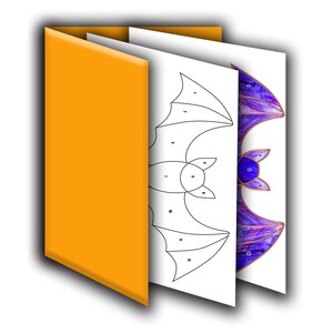Bat Stained Glass Digital Pattern Suncatcher Window Hanging Printable ...