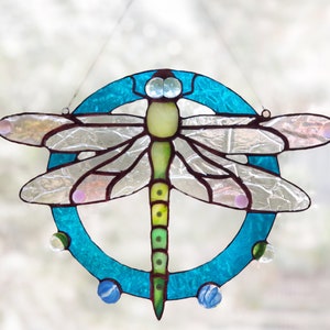 Dragonfly stained glass digital pattern image 6