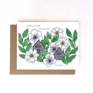 A Note from Me to You Blank Greeting Card