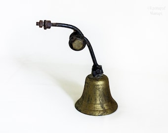 82です アンティーク真鍮製ドアベル、フランス製ドアベル