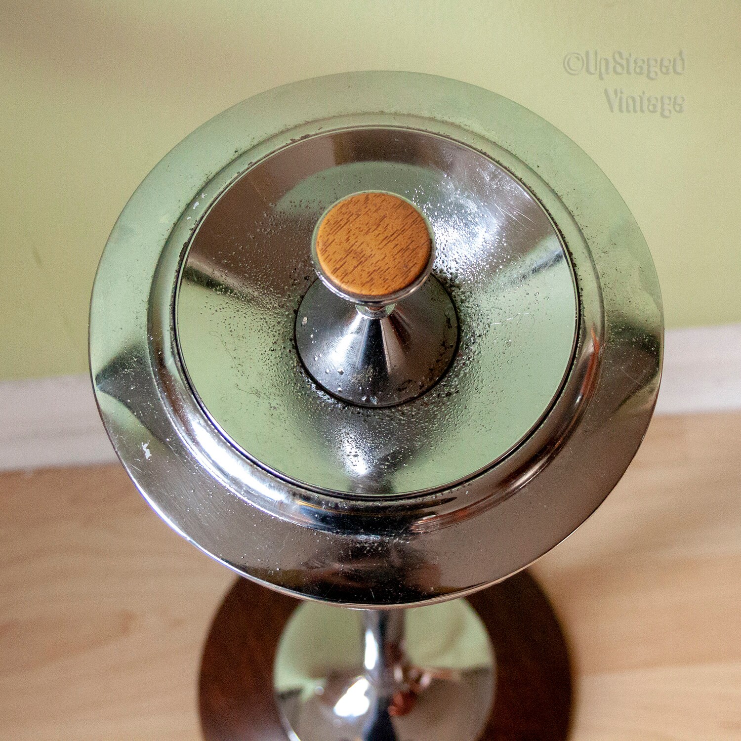 Vintage 1960s/70s Retro IANTHE Teak Effect & Chrome Floor