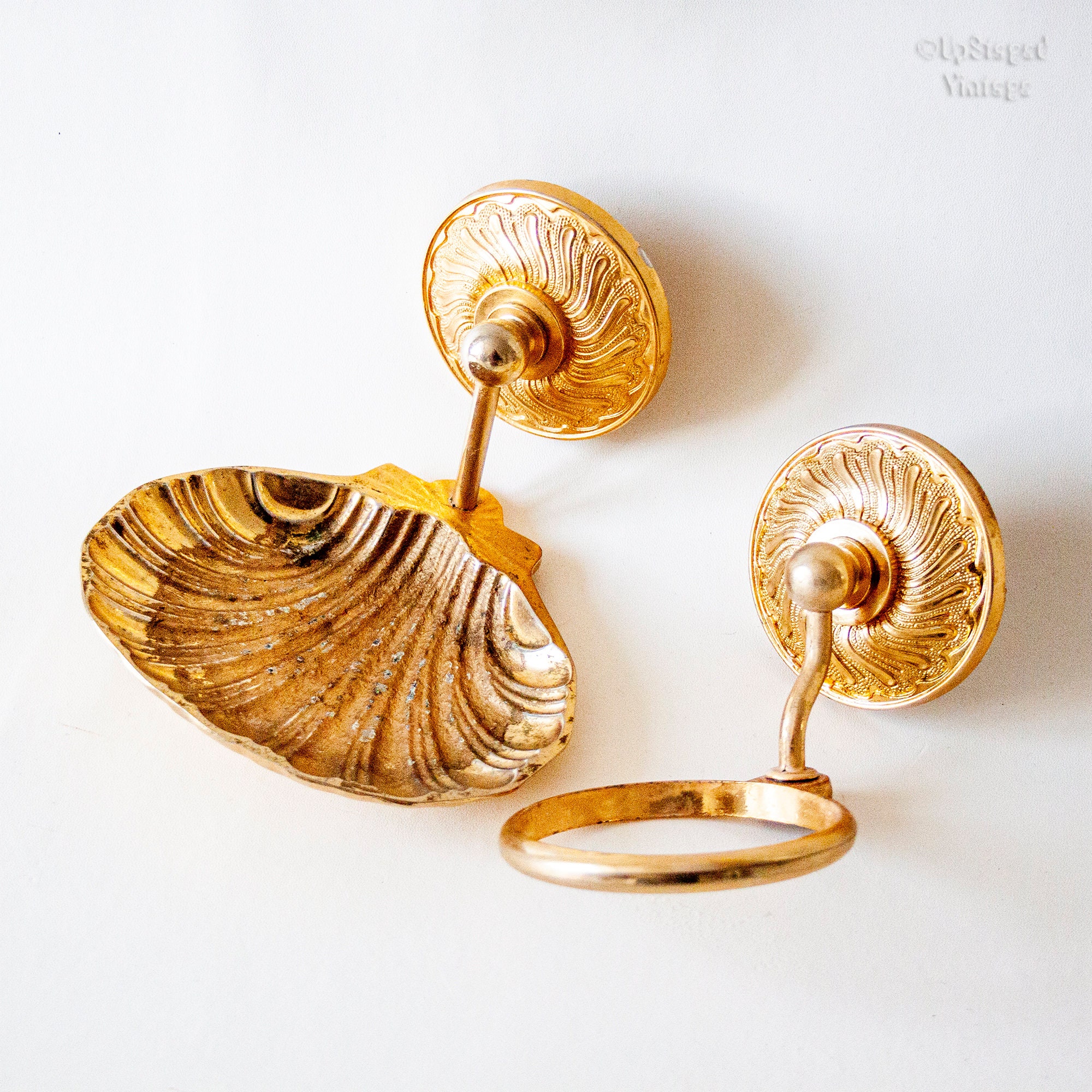 Französische Vintage Goldfarbene Badezimmer Befestigung | Etsy