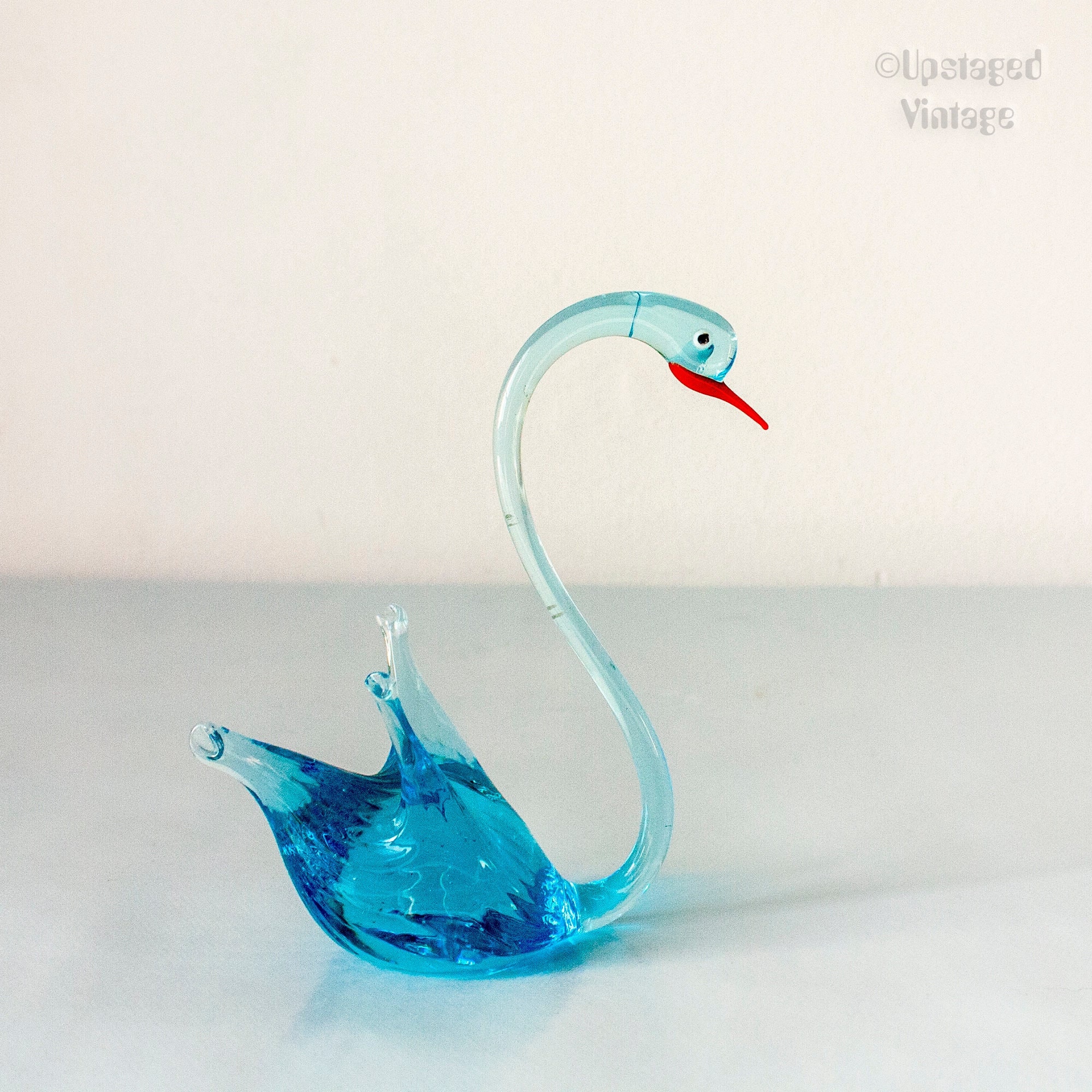 Italian glass swan - Etsy 日本