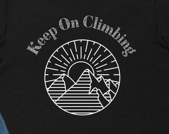 Koszulka Keep On Climbing, koszulka z grafiką górską