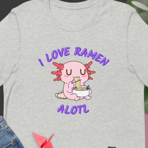 ラーメン大好きアロトルシャツ、ラーメンロトル、フォーラーメンシャツ、アホロートルスナックシャツ、かわいいアホロートルTシャツガールズ、アホロートルシャツ、アホロートルギフト