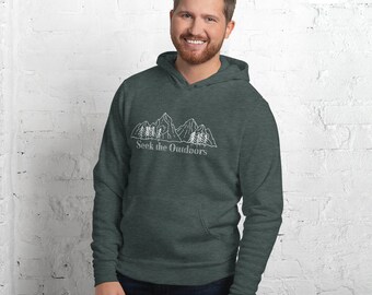 Seek The Outdoors-hoodie | Trui Bergen en natuur