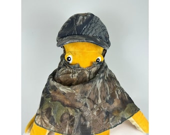 VTG 80s Mossy Oak Treestand Camo Hunting Hat Face Mask Snapback USA