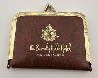 Vintage Beverly Hills Hotel Sewing Kit Case Made in Hong Kong