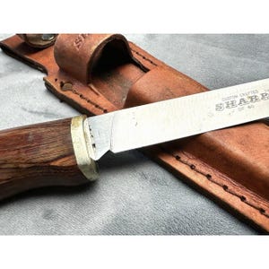 Sharp DF-60 Fillet Knife Leather Sheath Fishing Tool Fisherman image 6