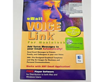 Softlink eMail Voicelink Macintosh CD-ROM Mac OS 8 Vintage Aol Nos