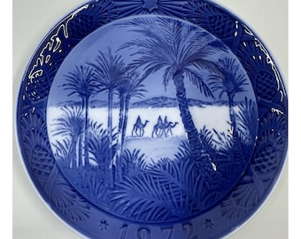 Royal Copenhagen 1972 Christmas Plate Osterland in the Desert Denmark