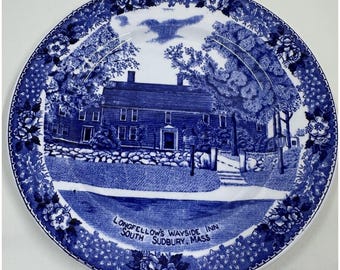 Adams Staffordshire Longfellow's Wayside Inn South Sudbury MA Plate