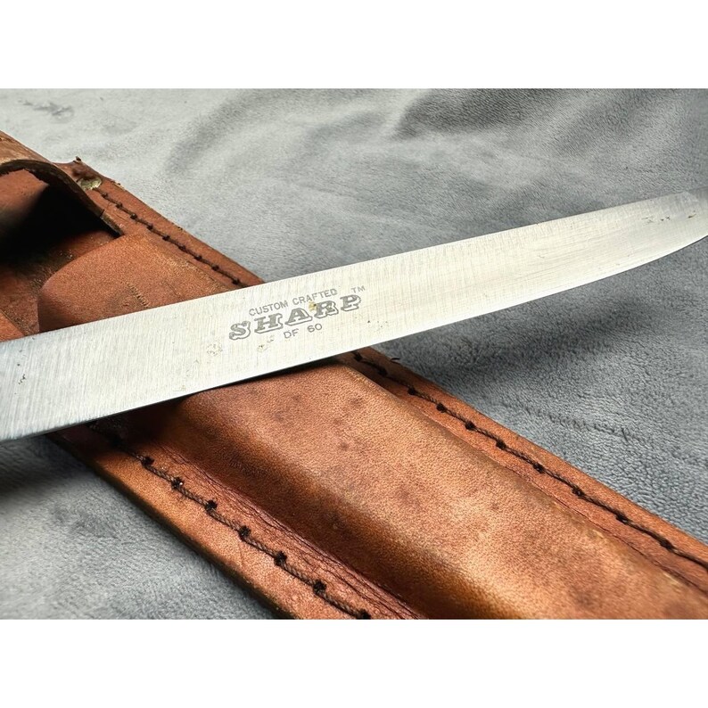 Sharp DF-60 Fillet Knife Leather Sheath Fishing Tool Fisherman image 5